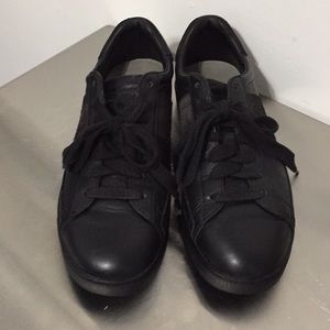 Paul smith jeans black leather sneakers